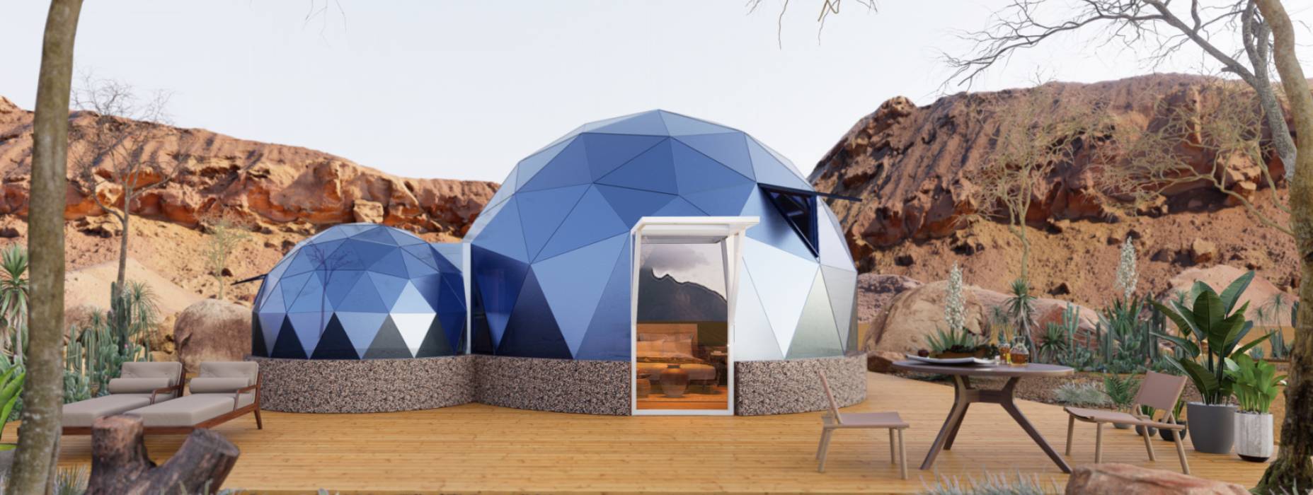 沙雅县球形智能光伏玻璃星空房